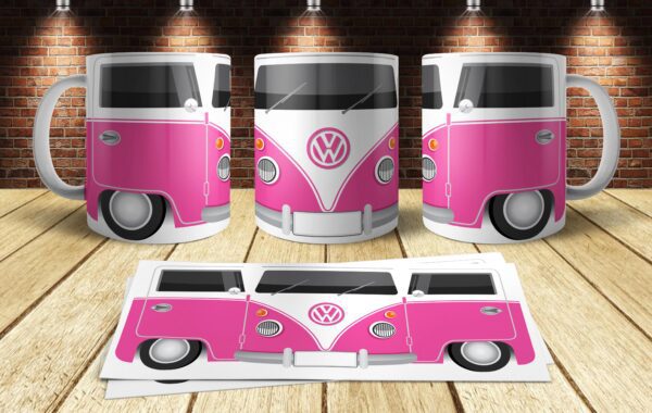 Furgoneta Hipster Rosa